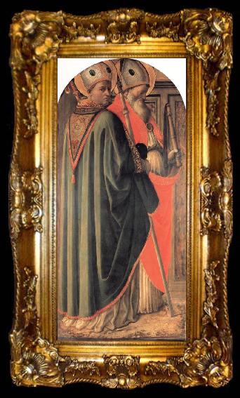 framed  Fra Filippo Lippi St.Augustine and St Ambrose, ta009-2